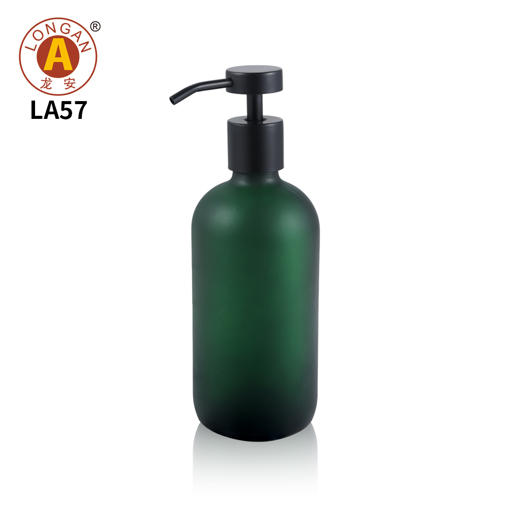 Dark Green bottle with black lotion pump