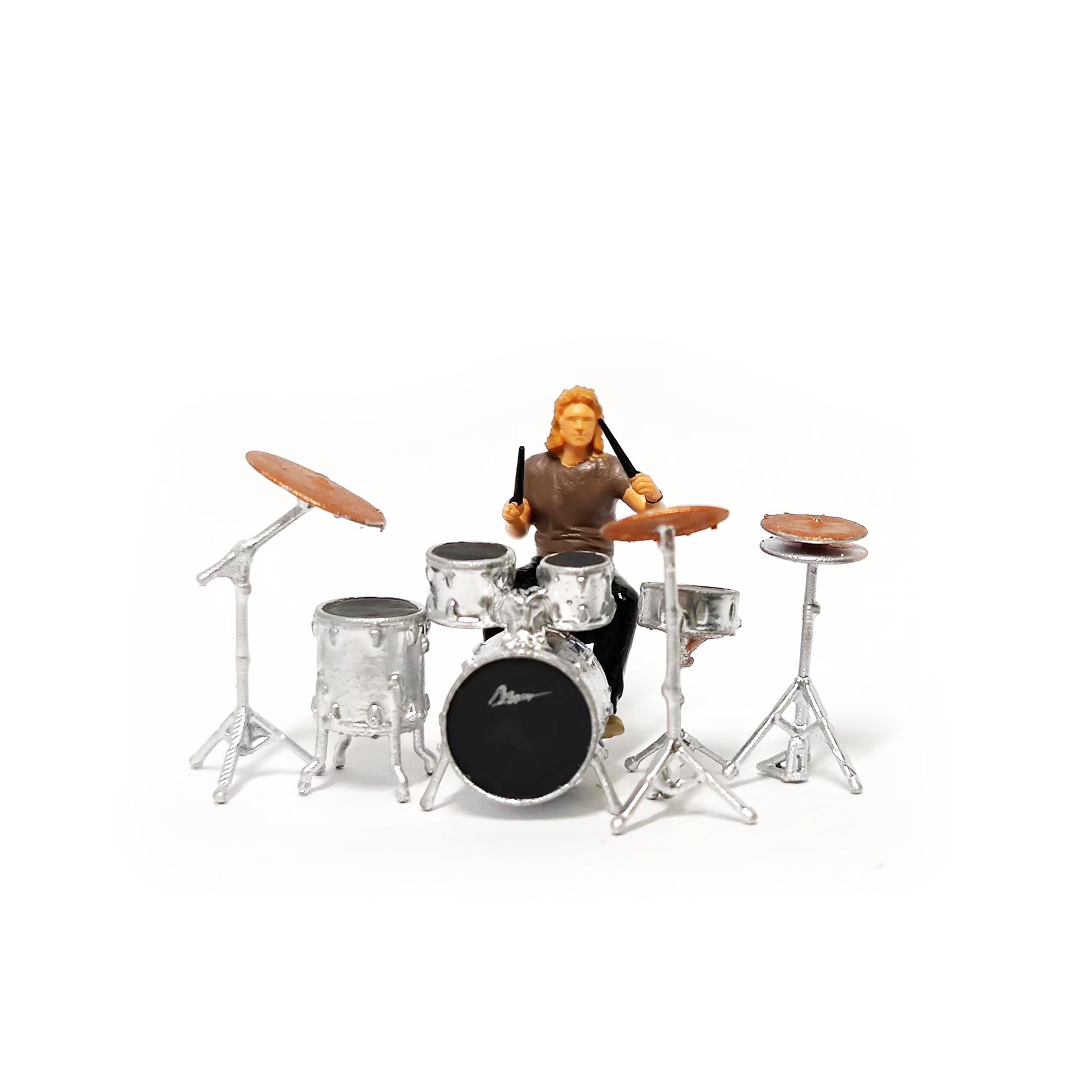Batterie + batteur marron