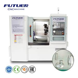 Máquina CNC Futuer Torno CNC de alto rendimiento con alimentador de barra Mandril hidráulico y control de eje C - Product Image 1
