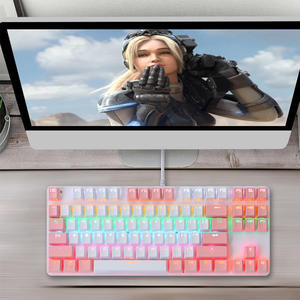 PCデスクトップゲーミングキーボード用有線キーボード混合色ボタン - Product Image 6