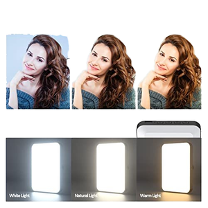 Selfie makyaj LED telefon klip işık canlı akışı ve toplantılar için taşınabilir Oncamera Video işığı profesyonel ses video işığı - Product Image 3