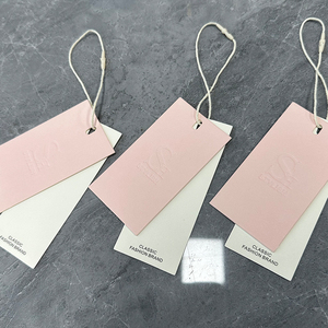 Etiquetas colgantes de ropa de lujo Etiqueta de ropa con logotipo personalizado Etiquetas colgantes de papel con cuerda para ropa Logotipo propio - Product Image 3