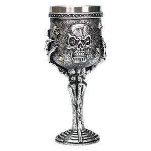 New Black Silver Ghost Claw Tall <strong>Cup</strong> Resin Stainless Steel Wine <strong>Cup</strong> Halloween Bar Decoration Tall <strong>Cup</strong> - Product Image 3