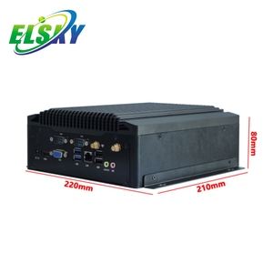ELSKY工业电脑酷睿i7迷你电脑6usb系统单元电脑电脑DDR4 2LAN 6COM M.2，适用于单/双显示器IPC6900 - Product Image 3