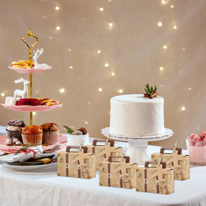 <span class=keywords><strong>Mini</strong></span> Vintage Vali Hình Dạng Kẹo Điều Trị Hộp Giấy Với Thẻ Đảng <span class=keywords><strong>Favour</strong></span> Quà Tặng Bao Bì Hộp Giấy Cho Đám Cưới Nguồn Cung Cấp - Product Image 6