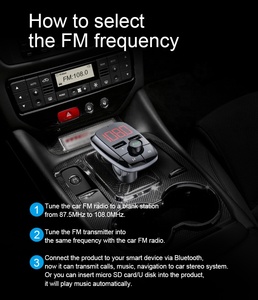 AGETUNR T50蓝牙5.0 MP3播放器车载套件免提立体声调频发射器USB充电器读取USB内存/微型sd卡音乐 - Product Image 3