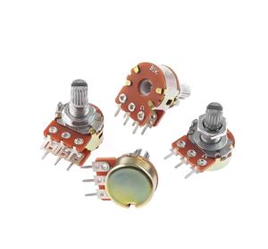 Potenziometro Rotativo Singolo/Doppio RR WH148, 3/6 Pin, Manopola 15/20mm, Resistenza Regolabile B1K-1M, Garanzia 6 Mesi - Product Image 4