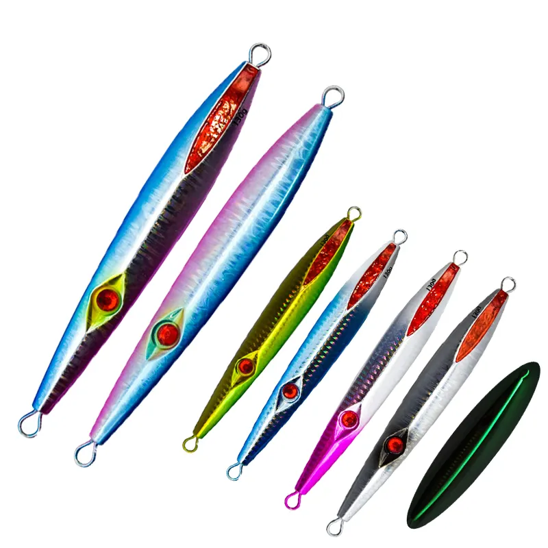 130g 160g hard sinking water 3d eyes saltwater lure lead sea bass marlin lures trolling metal fishing jig lure