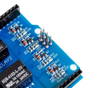 Benutzer definiertes 4-Kanal-5-V-Relaisabschirmungsmodul, Relais-Erweiterungs karte für Vierkanal-Relais-Steuer platine für Arduino für R3 Mega 2560