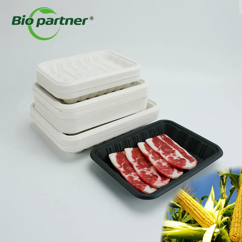 Factory Thermoformed Black Disposable Plastic Meat Packaging Tray Pork Beef Fresh Mutton Blister Packaging Tray