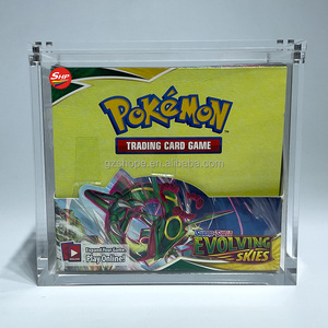 SHP Custom Acrylic English Pokemoned Cards Booster Box Sun &amp; <strong>Moon</strong> Evo Esk Playing Card Trading Card Game Toys Collection <strong>Display</strong> - Product Image 1