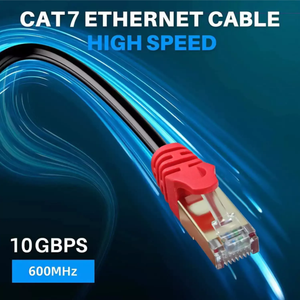Outdoor PVC Jacketed FTP <strong>Networking</strong> Cat7a 1200mhz 1m/5m Ethernet Cable UTP 23AWG Copper SFTP Shielded LAN Patch Cord CAT7 - Product Image 4