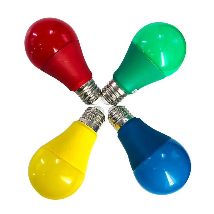 Разноцветная поликарбонатная + алюминиевая цветная лампа 7 Вт/10 Вт CTORCH