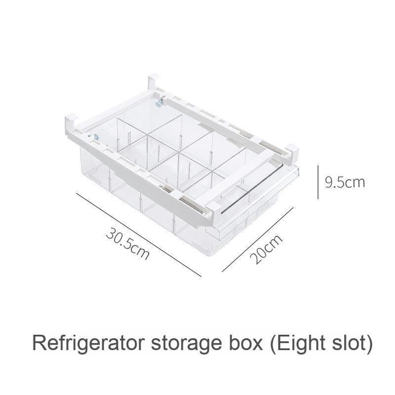 Caja de almacenamiento para refrigerador (ocho ranuras)