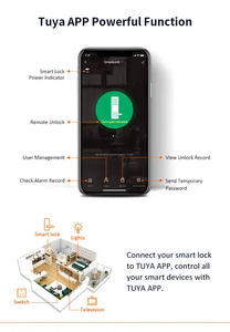 Biometrico Tuya app Smartphone WiFi scheda di codice digitale Smartphone telecomando impronta digitale serratura smart porta