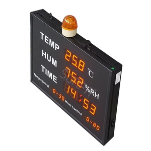 Placa de visualización de humedad de temperatura Digital grande personalizable con reloj de datos, venta al por mayor - Product Image 2