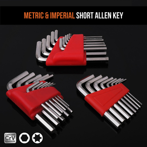 Kompakt 5 adet cr-v çelik Hex Allen anahtarı anahtarı seti boyutları 2-6mm kısa ve küçük metrik ölçüm sistemi OEM ODM desteklenen - Product Image 4