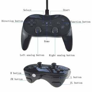 Control for Wii Classic Wired Game <strong>Controller</strong> Pro Remote Gamepad for Nintendo Wii <strong>Controller</strong> - Product Image 6