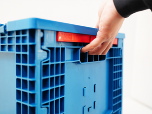 Collapsible Plastic Foldable Container <strong>Stackable</strong> Storage <strong>Crate</strong> for <strong>Wood</strong> and Folding Containers - Product Image 6