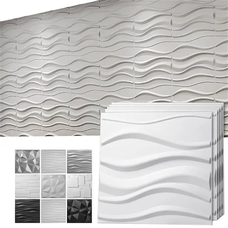 Paneles de pared 3D de PVC, lámina de plástico impermeable, panel de mármol WPC para decoración de paredes interiores con alta calidad y bajo precio