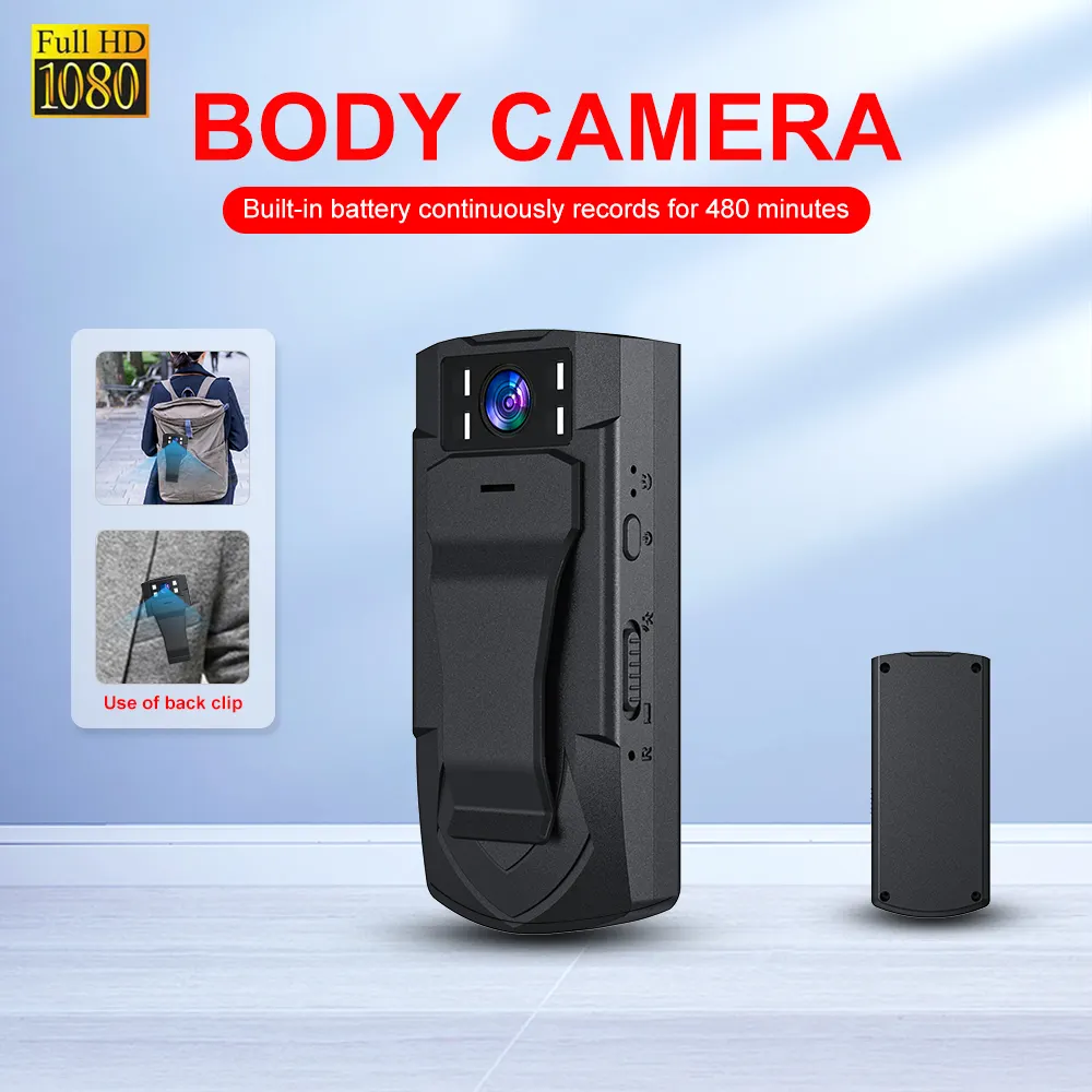 2023 Neue Full 1080P HD Mini Kamera Camcorder Körper getragen Cam Small Bike Back Clip Taschen kameras Sport DV Auto DVR MD33 Kamera