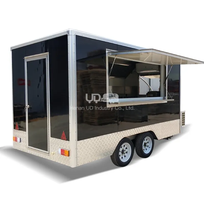 Camion di cibo 2023 con furgoncino da cucina perfetto per il carrello del caffè Mobile completamente attrezzato per il Fast Food del caffè gelato in vendita
