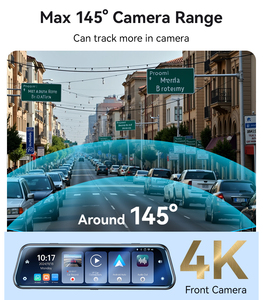 Yesido KM24 9.66英寸高清晰图像倒车辅助图像触摸屏后视镜使用Carplay - Product Image 4