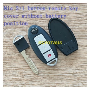 2+1 Button Car Remote <strong>Key</strong> Cover for Nissan Frontier Titan Xterra Murano Pathfinder <strong>Quest</strong> Car <strong>Key</strong> Fob Without Battery Position - Product Image 2
