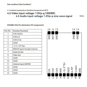 <strong>FPV</strong> VRX <strong>5</strong>.8G 4.9G 6G Video Audio Receiver Module Wireless Audio Video Receiver is Suitable for <strong>FPV</strong> Drone Wireless Camera RC Cars - Product Image 6