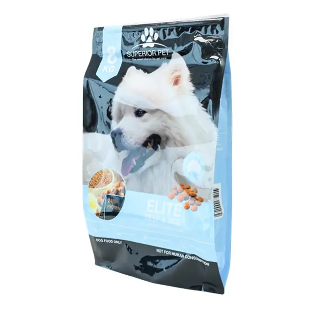 Impressão personalizada Grande Cão Gato Pássaro Food Feed Alumínio Flexível Embalagem De Plástico Zipper Ziplock Pet Food Bags