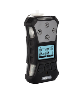 Safegas เครื่องตรวจจับก๊าซแบบพกพา CH4 H2S Co O2 NH3เซนเซอร์นำเข้า5ใน1ได้รับการรับรองด้วยฟังก์ชั่นการแจ้งเตือน - Product Image 2