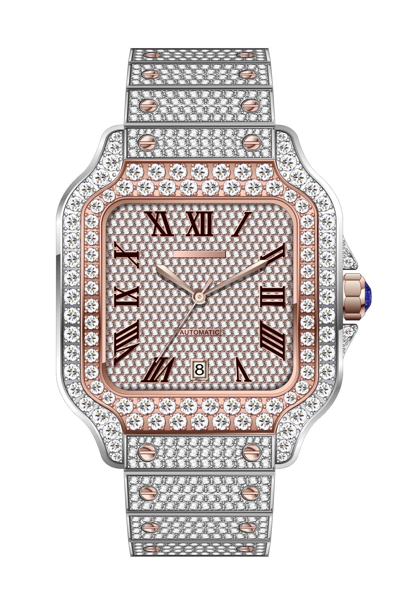 STEEL-SILVER ROSE GOLD