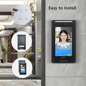 TUYA Smart Tablet IP-<span class=keywords><strong>Video</strong></span>-Türtelefon-Kit Zweiwege-Gegensprechanlage 7-Zoll-Farbkamera-Zugangssteuergeräte mit Ringtürklingel