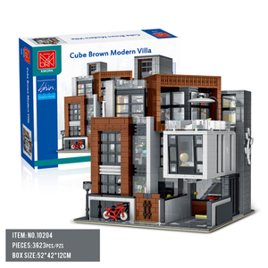 Mork 10204 khối xây dựng đường phố thành phố loạt mô hình xây dựng đồ chơi hiện đại biệt thự khối xây dựng bộ cho trẻ em - Product Image 2