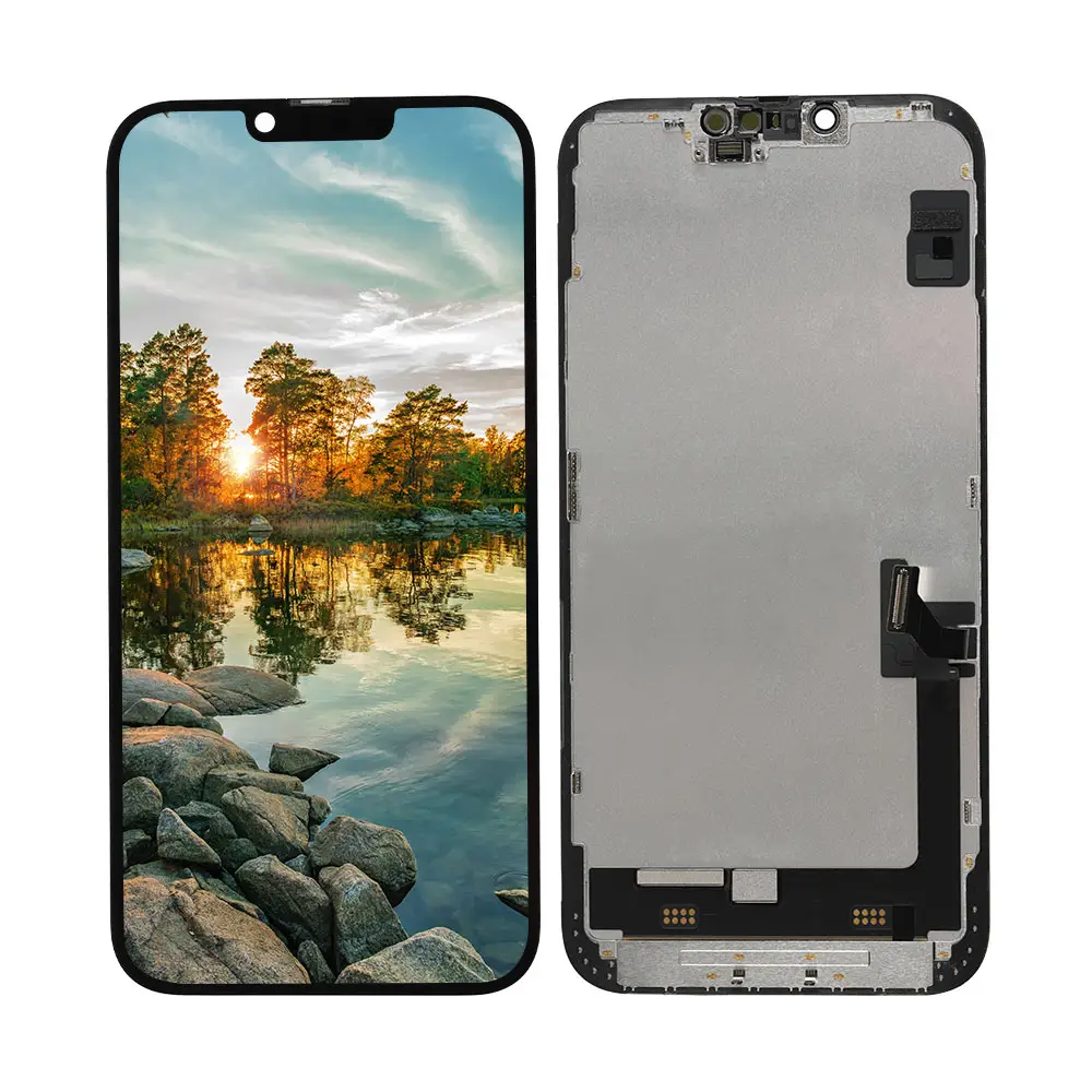 Tela LCD para celular, para iPhone X XR XS Max 11 Pro 12 Pro 13 Pro 14 Pro Max, outros telefones celulares, testada por OEM QC