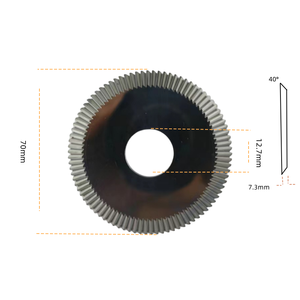 Coated 120mm 48T 90 Degree <strong>Key</strong> <strong>Duplicating</strong> Machine Locksmith Supplies Milling Cutter for Tooth on Lock <strong>Key</strong> - Product Image 3