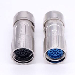 12 4-Pin M23 Stainless Steel M8 Model IP67 Waterproof <strong>LED</strong> Connectors Copper Contact Material for Power <strong>PCB</strong> Applications - Product Image 2