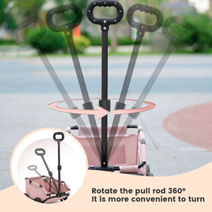 Роскошная легкая переносная 4 колеса маленькая коляска для домашних животных легкая прогулочная коляска для собак - Product Image 4