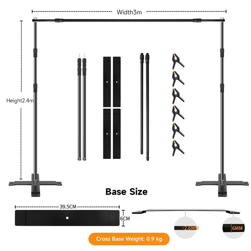 Support de fond de 2.4*3 m (plaque de base croisée)