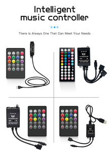 Mini RGB LED Musik controller Dimmer DC 5V-24V 12A 20 Tasten Drahtlose Fernbedienung zum Wechseln der LED-Lichtbänder - Product Image 4