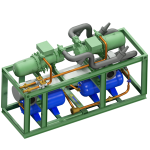 110+110HP Compact Screw Compressor Water <strong>Chiller</strong> Module with Air/water Cooler Condenser Is Used to Produced Chilled Water for <strong>AC</strong> - Product Image 1