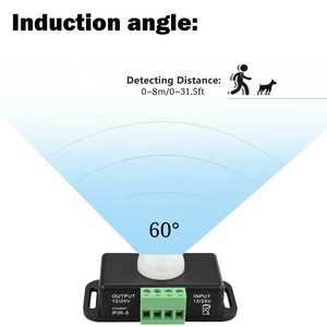 Diywall-Módulo de interruptor de Sensor de movimiento infrarrojo para lámpara de tira de luz LED, ajuste automático, DC 12V-24V - Product Image 4