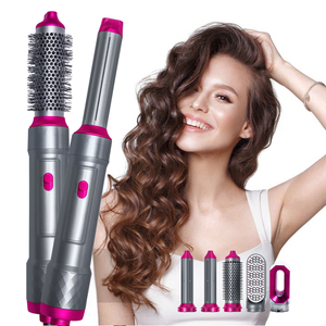 חשמלי 1000W צעד אחד Curler Styler 5 ב 1 שיער מייבש מברשת אוויר חם מסרק מסתובב מפוח מברשת לעטוף