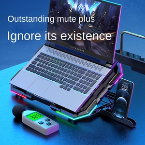 N6 Notebook laptop Radiador base 17 pulgadas Juego computadora soporte silencioso ventilador de escape estante elevado - Product Image 5