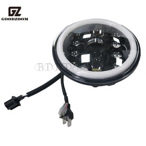 GOODZOOM 7インチ車ラウンドLEDヘッドライトスポットライトLEDワークライト12V Dll Ledデイタイムランニングライト24Vトラックオフロード用 - Product Image 4
