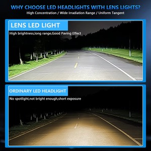 H4 9003 H7 100W Mini projektör 3D Lens motosiklet ve otomobil Hi/Lo işın yüksek performanslı Canbus LED far dönüşüm kiti - Product Image 4