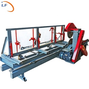 Yuvarlak kütük kesme dairesel kereste fabrikası sürgülü masa motorlu testereler - Product Image 3
