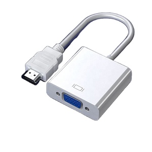 Factory HD MI to <strong>VGA</strong> Converter Adapter with Audio Power Supply HDTV to <strong>VGA</strong> TV Projector Set-top Box Connection Cable - Product Image 3