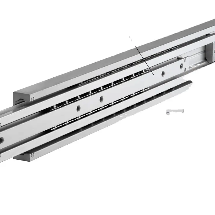 AL2780PT vendita calda guide per cuscinetti a sfera telescopiche 300 KG di carico cassetto scorrevole scorrevole in alluminio per impieghi gravosi a due vie