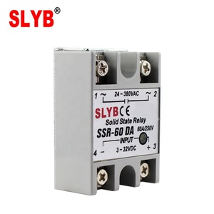 Zhejiang Wenzhou Factory Single Phase Solid State <strong>Relay</strong> SSR-60 DA 3-32VDC <strong>Input</strong> to 24-380VAC <strong>Output</strong> - Product Image 3